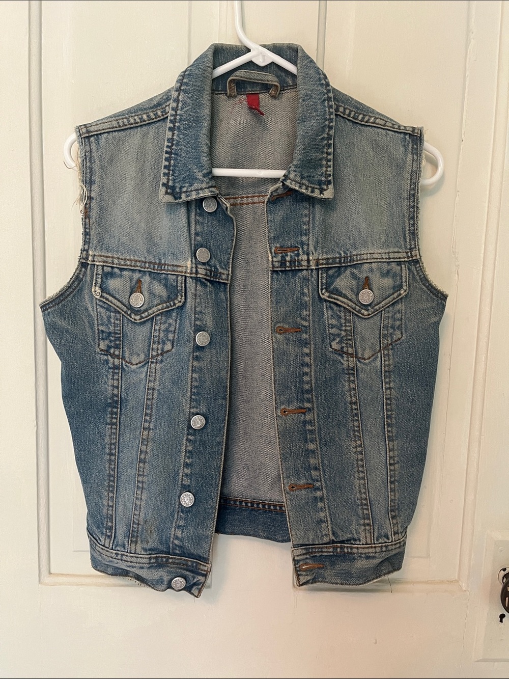 Divided Light Blue Denim Sleeveless Vest